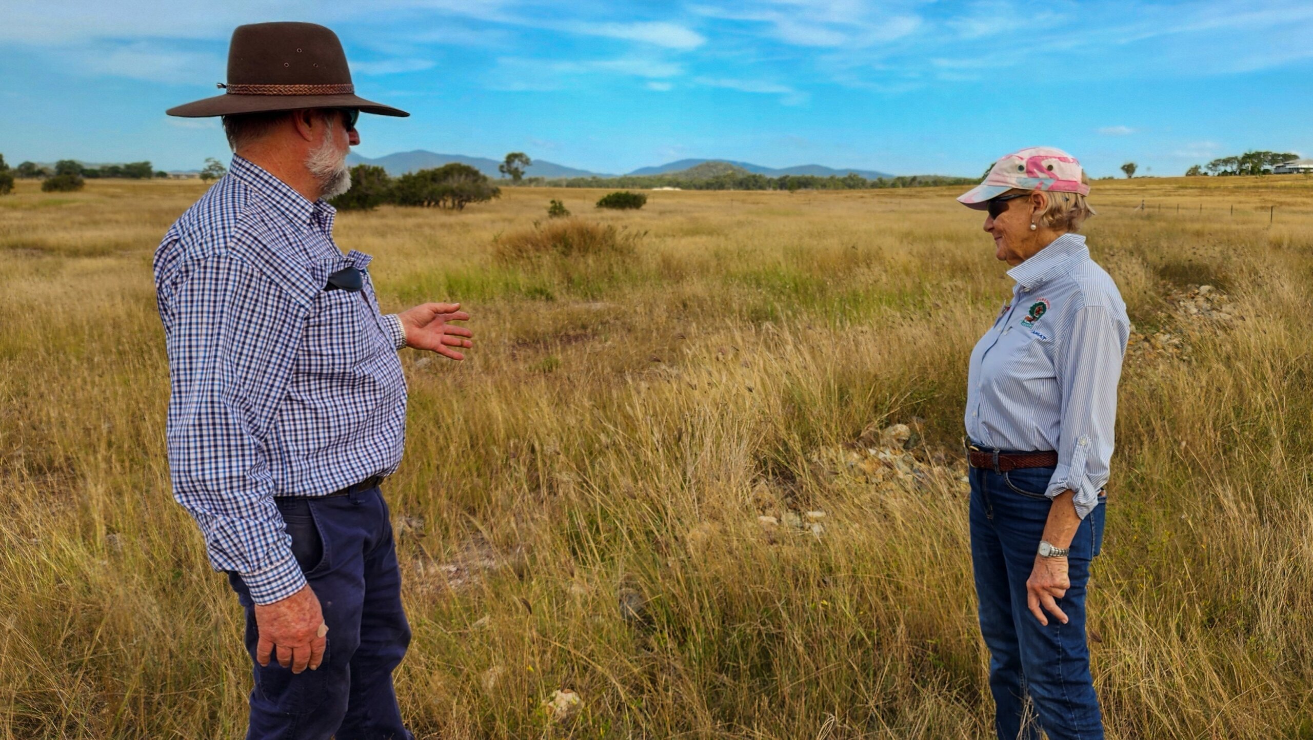 Soil Conservation Adviser John Day and Kaye Black