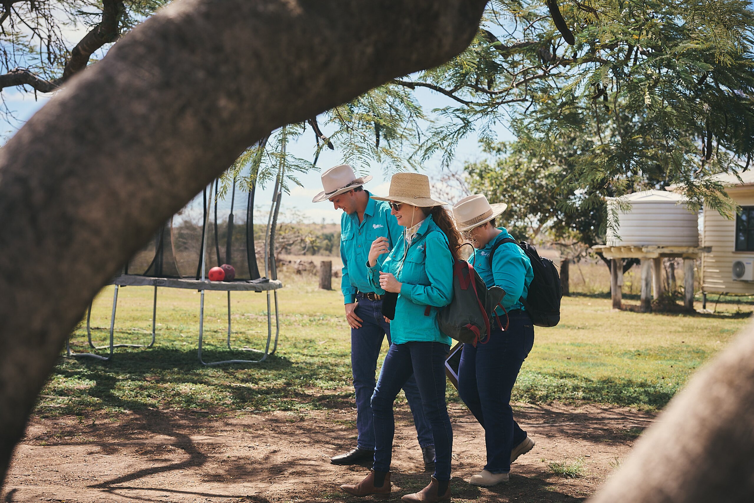 FBA staff wrapping up a property visit